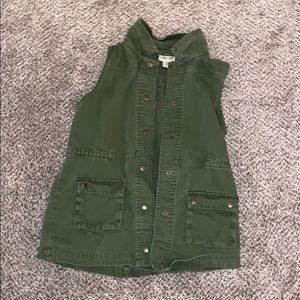 Navy Green Vest